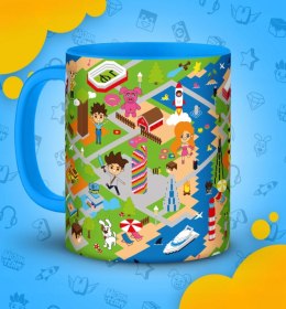 KUBEK WOJAN TEAM WOJANEK ŚWIAT WOJANOWIC NIEBIESKI NA PREZENT ORYGINALNY