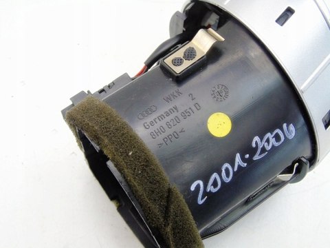 Kratka nawiewu deski rozdzielczej Audi A4 S4 B6 Cabrio 8H0820951D