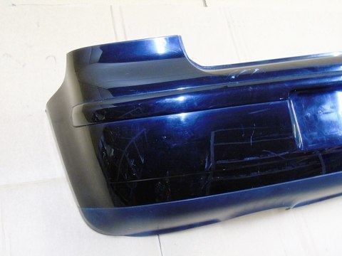 Zderzak tył tylny Volkswagen Polo IV 9N3 czarny 6Q6807421