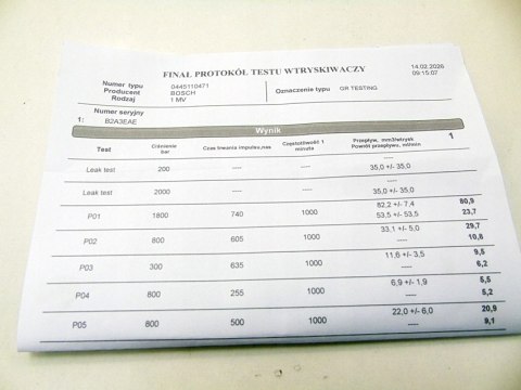 Wtryskiwacz 2.0 TDI Audi A3 A4 A5 A6 C7 Q5 Q2 Q3 TT Passat B8 Superb 3 Leon