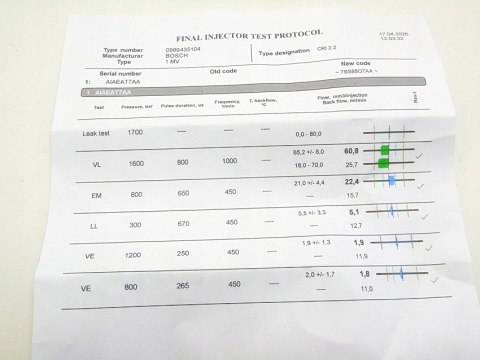 Wtryskiwacz 0986435104 1.9 Jtdm Alfa 159 Gt 147 Croma Bravo 2 Stilo Astra