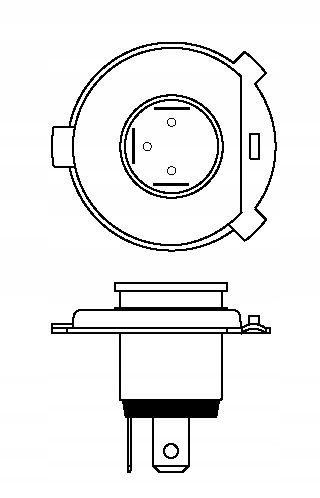 Żarówka H4 60/55W 12V NARVA 488813000 mijania halogen