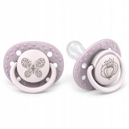 LOVI Botanic Girl smoczki smoczek dynamiczne silikonowe 3-6 m 2 szt. Baby
