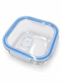 Lunchbox pojemnik na żywność szklany z pokrywką hermetyczny 750ml 15x15x7