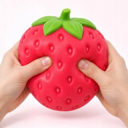 Mega duży Gniotek Truskawka XXL 16cm Squishy antystresowy pachnący truskawa