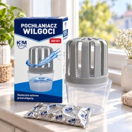 Pochłaniacz wilgoci z wkładem skuteczny K&M AK101 18m2 bezzapachowy