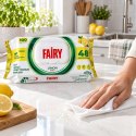Chusteczki nawilżane czyszczące Fairy Cytrynowy 100 szt. antybakteryjne