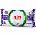 Chusteczki nawilżane czyszczące Fairy power Lawenda 100 szt. antybakteryjne
