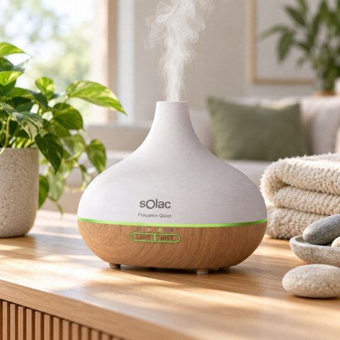 Dyfuzor zapachowy nawilżacz powietrza Solac aromaterapia mgiełka kolory led