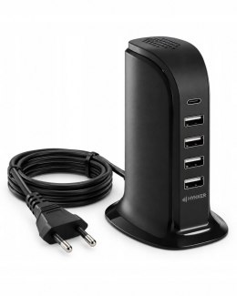 Stacja ładująca ładowarka 30 W 4x USB-A USB-C 5 portów przedłużacz 2 m