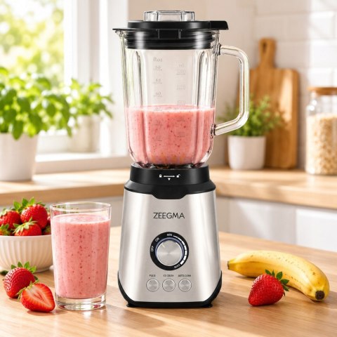 Blender kielichowy ZEEGMA Grand Vitamine 1,75L szklany do koktajli i lodu