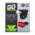 LAMPKI ROWEROWE LAMPKA LED ZESTAW PRZÓD TYŁ GO ACTIVE BATERIE AAA NA ROWER