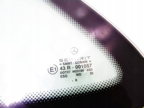 SZYBA DRZWI TYŁ MERCEDES W168 A KLASA 1.6 SZYBA DRZWI TYŁ MERCEDES W168 A KLASA 1.6