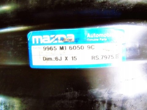 FELGA STALOWA 15'' MAZDA 3 HB 5D 03-09r FELGA STALOWA 15'' MAZDA 3 HB 5D 03-09r