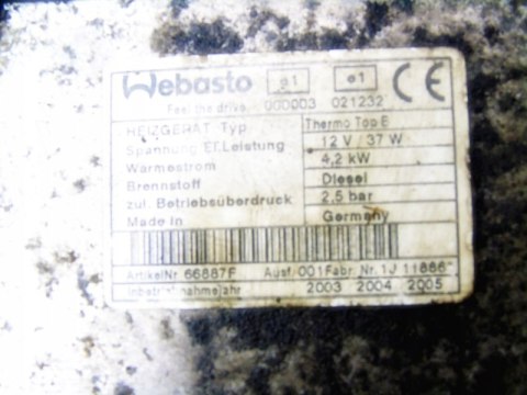WEBASTO OGRZEWANIE RENAULT SCENIC II 1.9 DCI WEBASTO OGRZEWANIE RENAULT SCENIC II 1.9 DCI