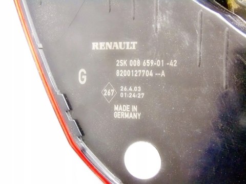 LAMPA LEWY TYŁ RENAULT SCENIC II LAMPA LEWY TYŁ RENAULT SCENIC II