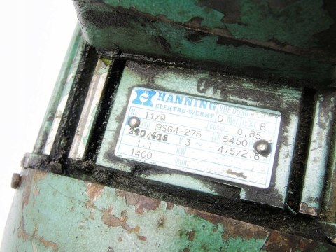 SILNIK ELEKTRYCZNY 3 FAZY 240- 400 V 1.1 Kw 1400 SILNIK ELEKTRYCZNY 3 FAZY 240- 400 V 1.1 Kw 1400