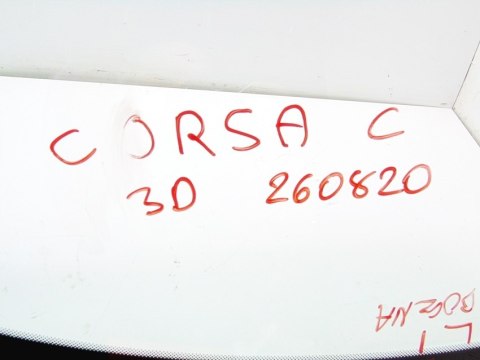 SZYBA KAROSERYJNA LEWY TYŁ CORSA C 3D 3 DRZWIOWA SZYBA KAROSERYJNA LEWY TYŁ CORSA C 3D 3 DRZWIOWA